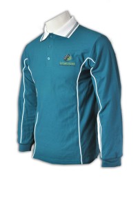 P437 訂製純色Polo shirt  訂購團體班衫  印製logo班衫  訂做Polo專門店      湖藍色